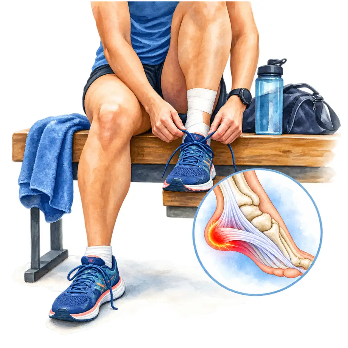 Let the sprain heal fully, warm up before play, and tape or brace an ankle that has been sprained before.