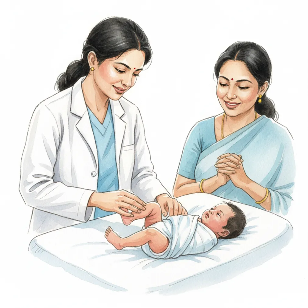 Gentle stretching started early can bring the knee into a normal position.
