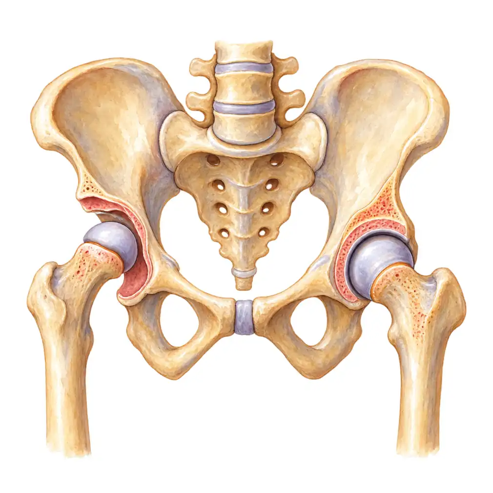 In an older child the socket may be reshaped so that it properly covers the ball — an osteotomy.