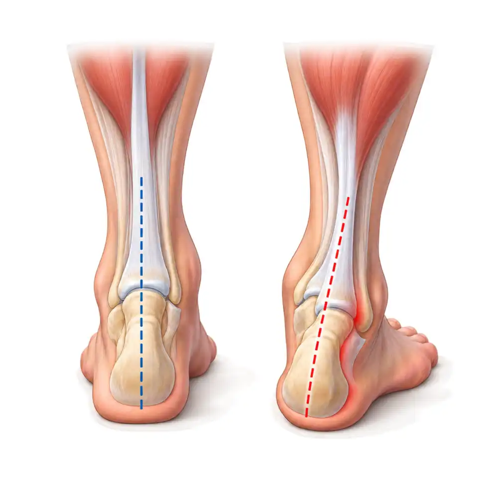 In an adult an arch that was always there can collapse, the heel rolling outward. This one does progress if it is ignored.