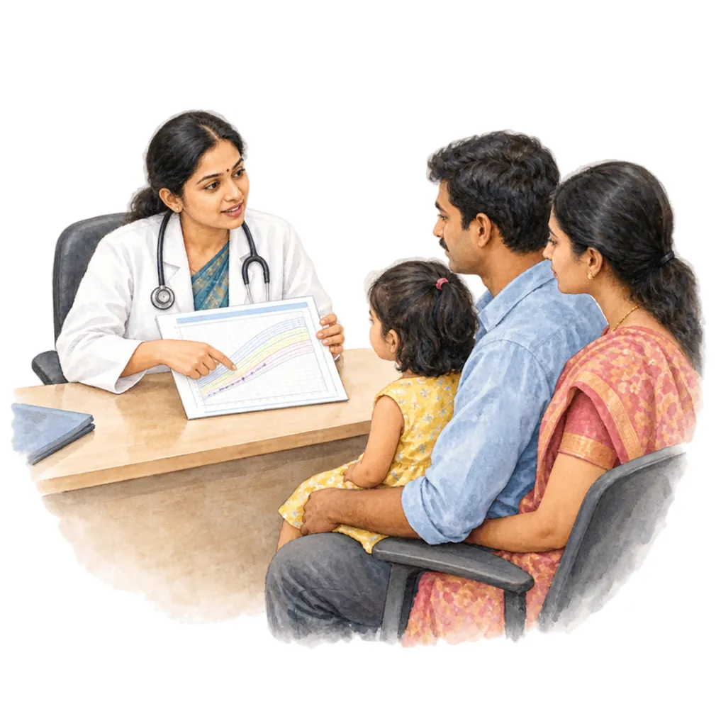 Growth charts, X-rays and blood tests help find the cause and the right treatment.