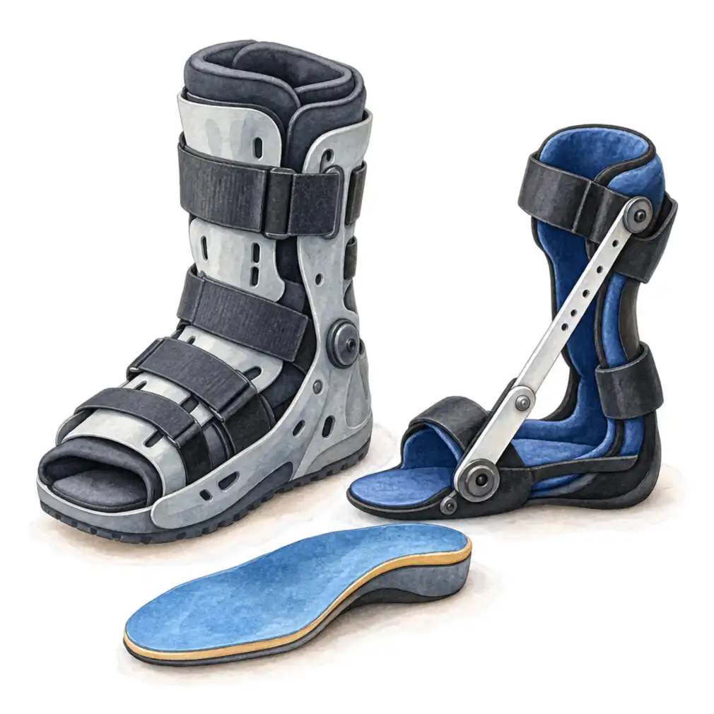No shoe, insole, wedge or night splint straightens a twisted shin or thigh bone. They have been tried for decades and do not change the outcome.