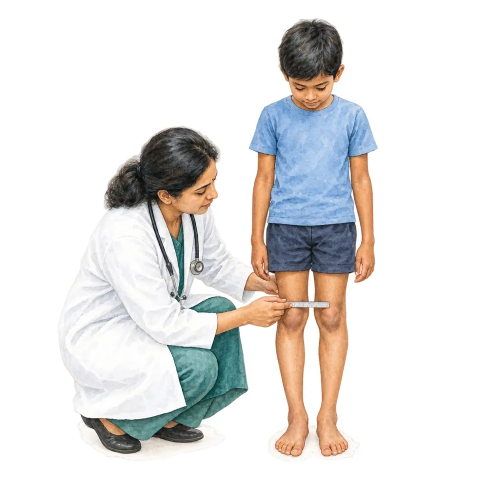 If the bend is one-sided, severe or getting worse, it needs a check.