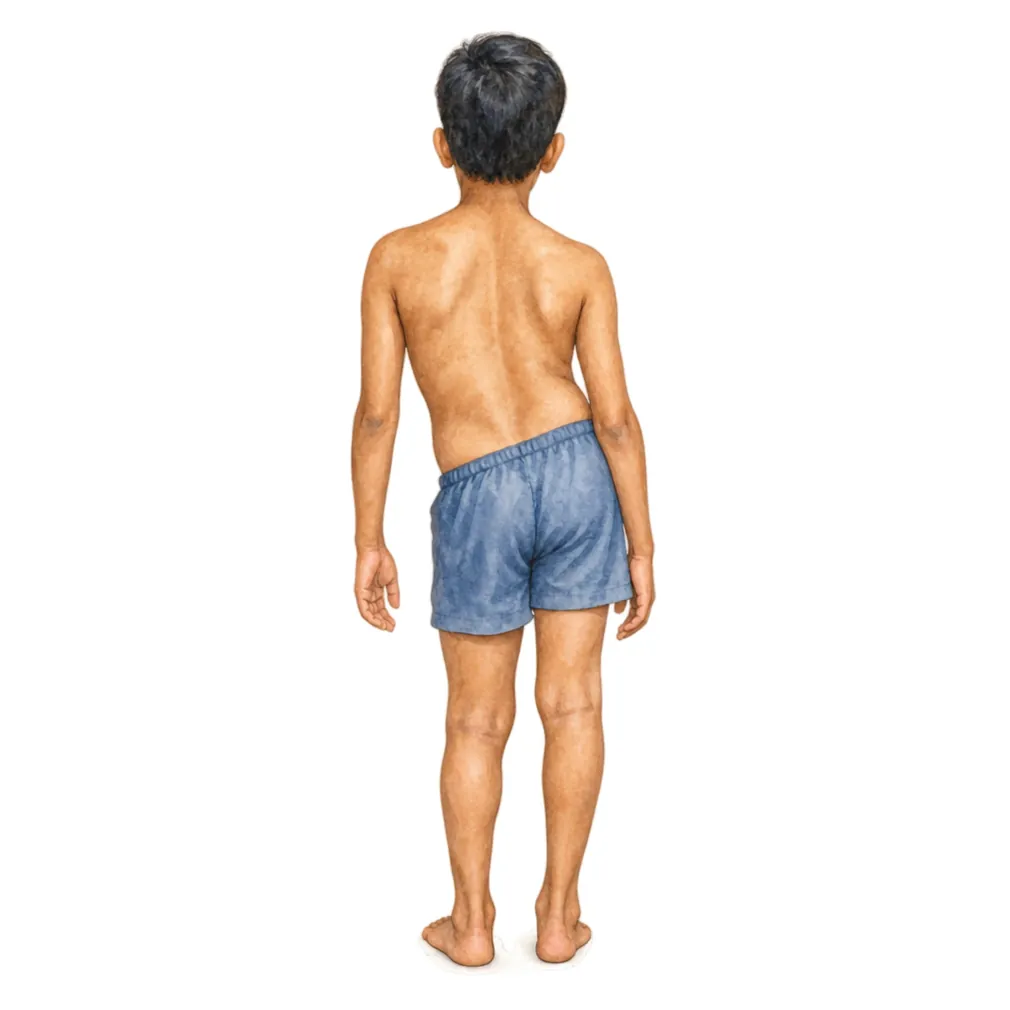 When one leg is shorter, the pelvis tilts and the child may limp.