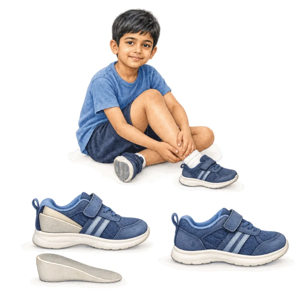 Small differences need only a shoe raise; larger ones may need lengthening or growth control.