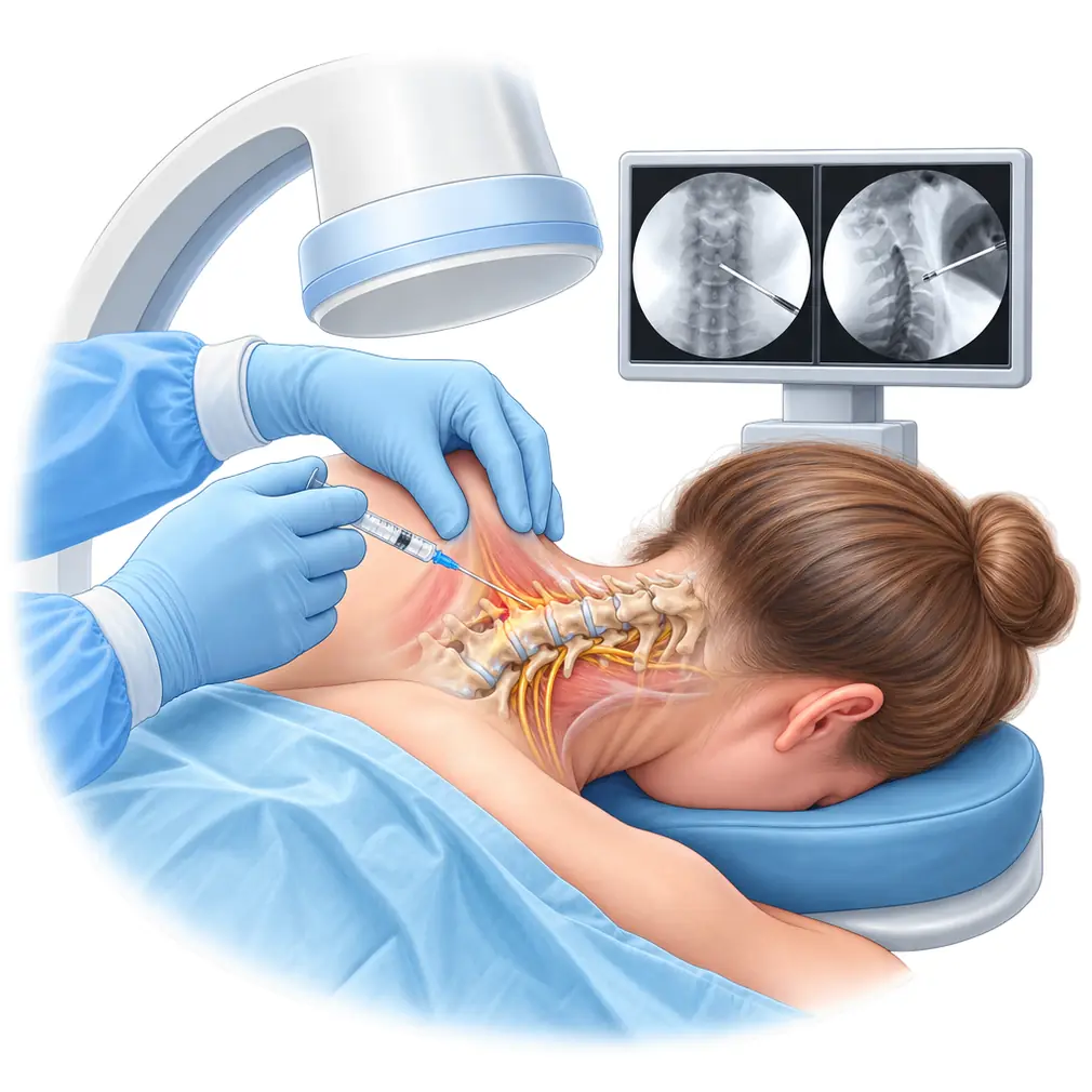 For nerve pain that will not settle, an injection around the nerve gives relief. Surgery is needed in about 5 in 100.