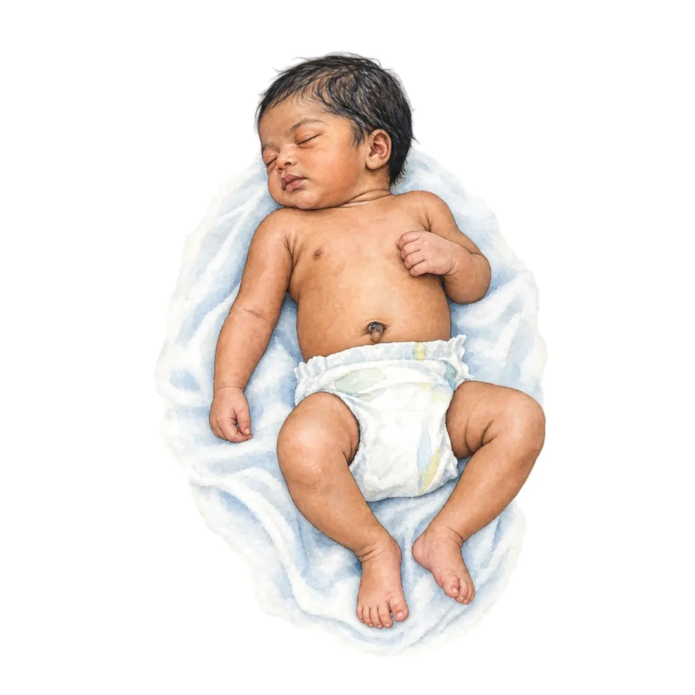 After a difficult birth, a stretched nerve in the neck can weaken one arm.