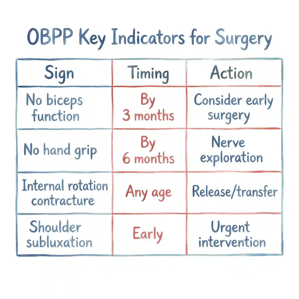 OBPP Key Indication for Surgery