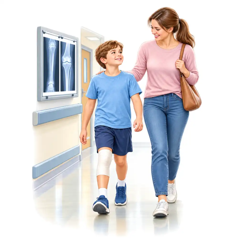 Caught early and treated fully, a bone infection clears and the bone recovers — but follow-up runs for months after the antibiotics stop.