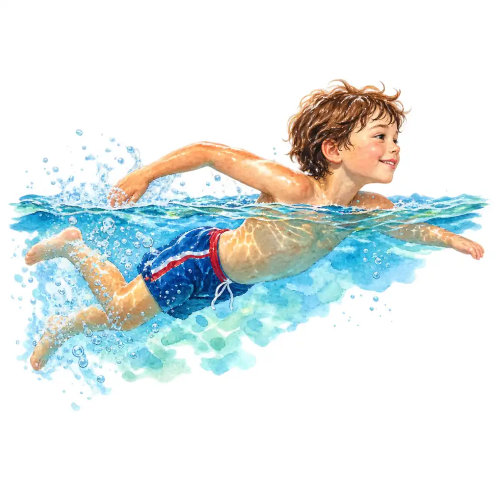 No running and no jumping. Swimming and cycling keep a child fit without loading the hip.