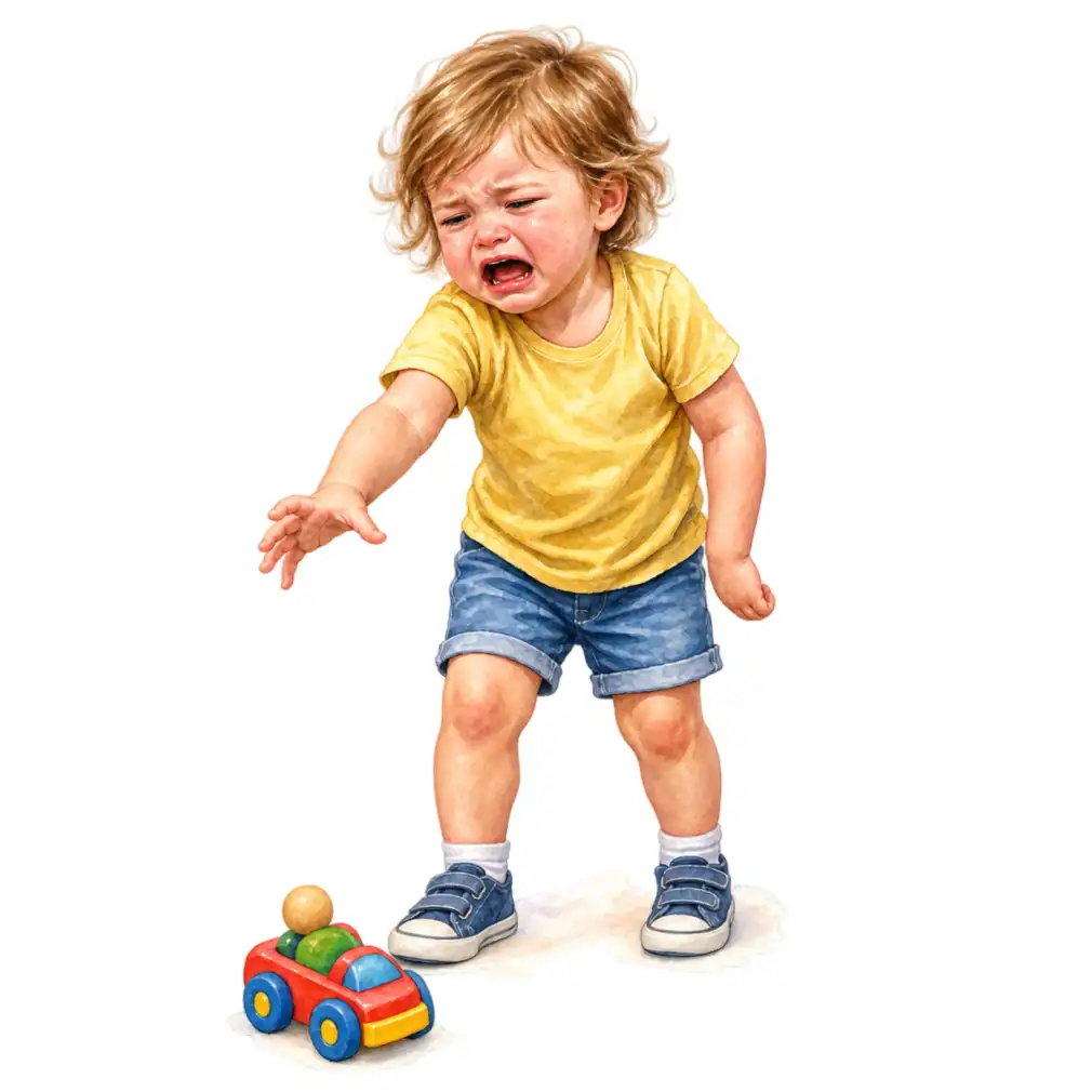 The child cries at once and then will not use that arm. It hangs slightly bent with the palm turned inwards.